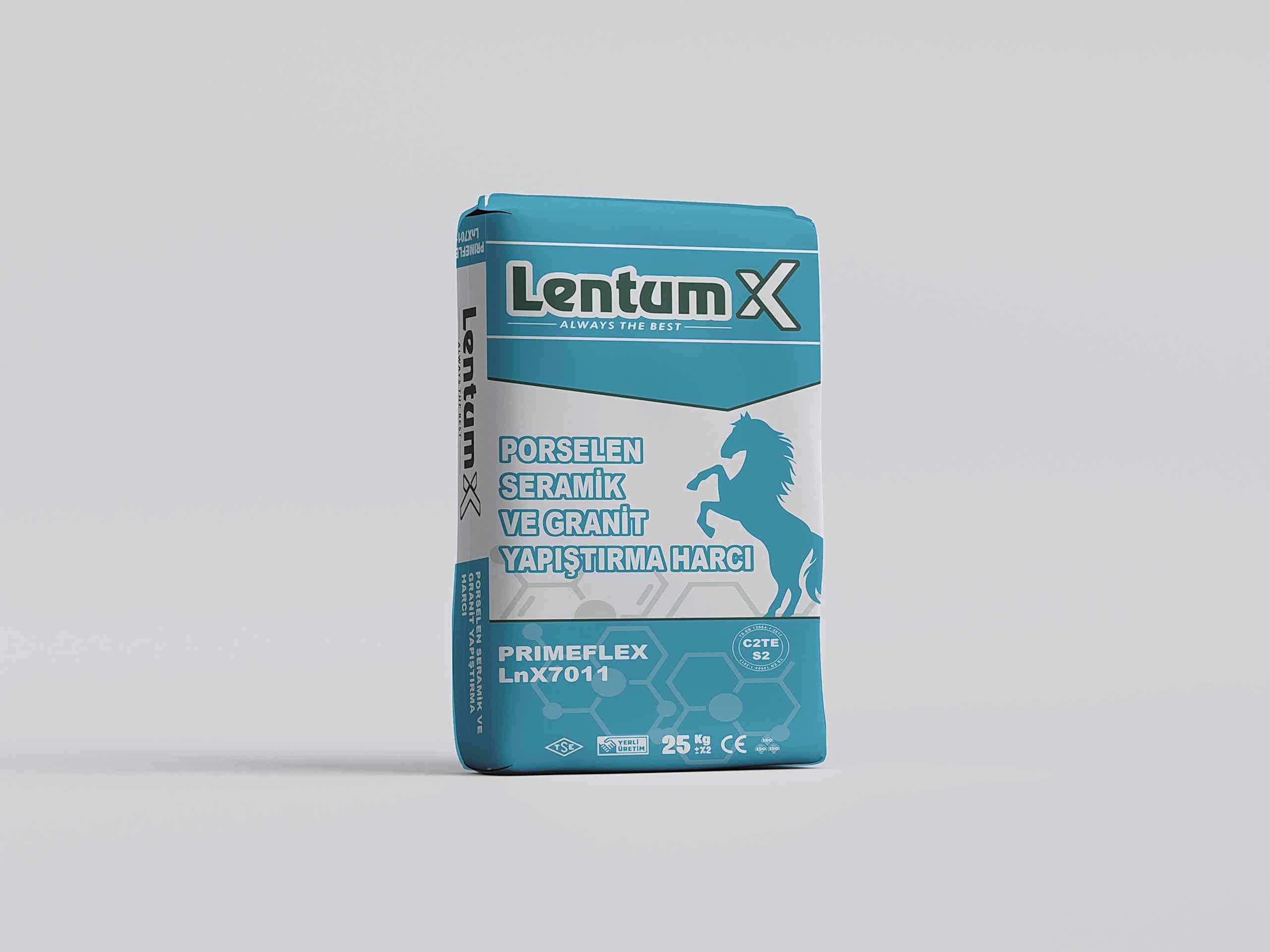 LentumX Porselen Seramik ve Granit Yapıştırma Harcı LnX7011 PRIMEFLEX